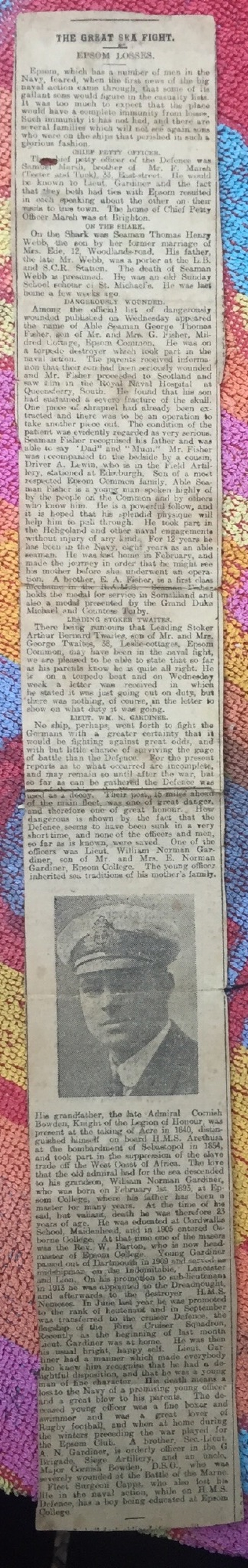 A RARE & UNIQUELY COMPLETE, BATTLE OF JUTLAND  "VICTORIA CROSS ACTION" CASUALTY 1914-15 STAR TRIO, PLAQUE, SCROLL & PAPERS. J.25008. Ord Smn W.T. WEBB. R.N. HMS SHARK. K.I.A. JUTLAND