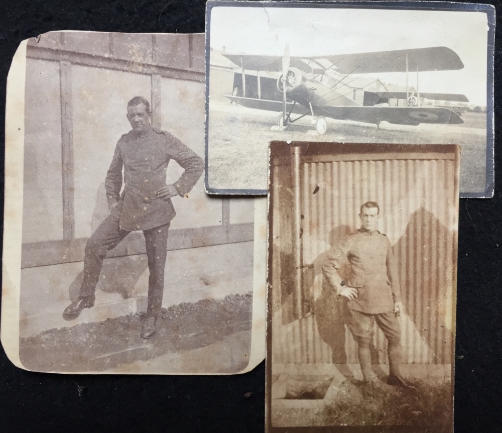 A Truly Outstanding \"CONTEMPTIBLE LITTLE FLYING CORPS\"
1914 Star & Bar Trio. 522. 2/AM - Sgt F. W. CARPENTER. R.F.C.
With exceptional personal items, photos, papers & Complete Princess Mary Christmas 1914 Brass Gift Box.