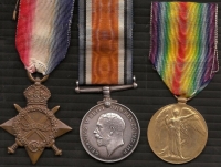 An Excellent EGYPT MEDAL(1882) TEL-EL  KEBIR, SUAKIN 1884 , EL-TEB-TAMAAI, KHEDIVE´S STAR(1882) 3rd KINGS ROYAL RIFLE CORPS  & Son´s WWI 1915 trio (R.A.M.C.)