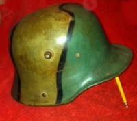 GERMAN STEEL HELMET (WITH FIELD APPLIED CAMOFLAGE) 1916