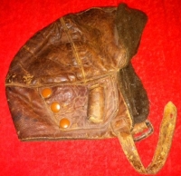 ROYAL FLYING CORPS (LEATHER FLYING HELMET) Circa 1916