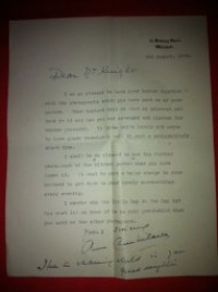 Mrs Chamberlain (Relaxed Private Letter, 3rd August 1939 !)