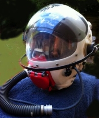 A ´SUPER RARE´  TAYLOR ´PRESSURE HELMET´ (R.A.F.) Late 1960´s. Lightnings, HIGH ALTITUDE.