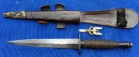 SAS (Special Air Service) Sykes-Fairbairn Commando Dagger. With ultra rare etched blade.WHO DARES WINS.