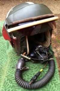 RAF. Flying Helmet (Mk2)´COLD WAR´ TYPE.  Oxygen Mask & Electrics. Standard Combat Kit 1960´s & 1970´s