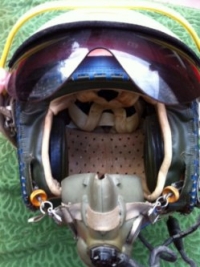 RAF. Flying Helmet (Mk2)´COLD WAR´ TYPE.  Oxygen Mask & Electrics. Standard Combat Kit 1960´s & 1970´s