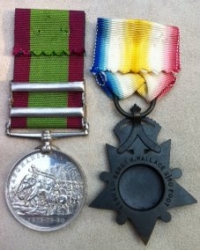 AFGANSITAN MEDAL (AHMED KHEL) (KANDAHA)  & KABUL TO KANDAHAR STAR. 2/60TH FOOT