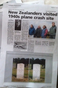 NEW ZEALAND CASUALTY (75 Sqd RNZAF) Wellingtons. WW2 Group + Memorial Cross