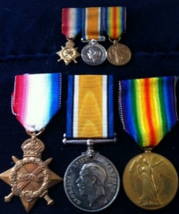 MILITARY MEDAL & PAIR + Brother´s 1915 Trio (1/9th H.L.I. & 4th/CAN INF)´Auchencairn´