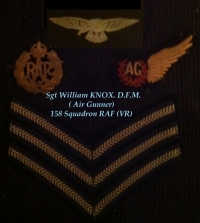 DISTINGUISHED FLYING MEDAL. Aircrew Europe, (F&G) Air Gunner.158 Squadron (HALIFAX)