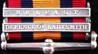 A Very Rare & Important Q.S.A.Medal. (DEFENCE of LADYSMITH, BELFAST) 
5th (Irish) Lancers  