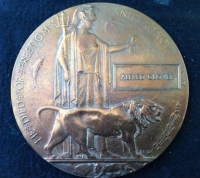 A Fine & Early 1914 Star & Bar Trio, Casualty with Plaque. 1st North Staffs.
KILLED-IN-ACTION. 21st December 1914. (A Potter from Hanley)   