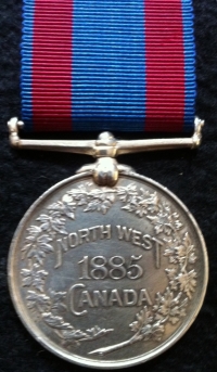 NORTH WEST CANADA MEDAL (1885)
Private. E. Mc DONALD. 91st WINNIPEG LIGHT INFANTRY.