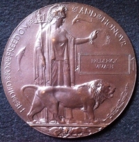 1914-15 Trio, Plaque & Scroll.To: Pte.Frederick VIVASH. Killed-in-Action.(M.P.D.) 2nd.December.1917 (Battle of Cambrai). Medals to R.Berks.Rgt. Served with S.L.I. Killed with 2/6th GLOUCESTER Regt.(Scroll to Gloucesters) 