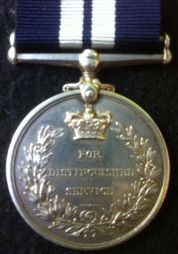 A WWI Mine-Laying DISTINGUISHED SERVICE MEDAL. To: 6416. Colour-Sergeant A. B. Cox, ROYAL MARINE LIGHT INFANTRY.
H.M.S. PRINCESS MARGARET. ( Superb EF ) 
