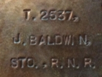 An Historically Most Important, Rare & Unusually Complete,1914-15 Trio, Plaque & Scroll & Papers.To: T.2537.J.BALDWIN. R.N.R."HMS CRESSY" Who was Killed-in-Action, 22nd September 1914.Sunk by German Submarine U-9 