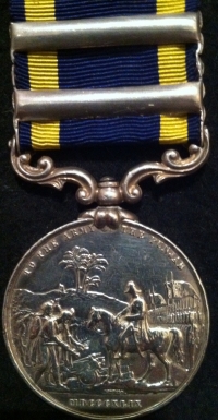 AN ATTRACTIVE PUNJAB MEDAL (CHILIANWALA)-(GOOJERAT)
To: JOHN FUDGE. 29th FOOT.