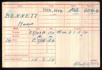 A FINE & EARLY 1914 STAR & BAR "MESSINESS" CASUALTY TRIO. To: 6044. Pte. H. BENNETT. 11th HUSSARS. (KILLED IN ACTION, 1st NOV 1914)