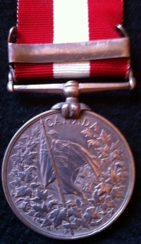 CANADIAN GENERAL SERVICE MEDAL ( FENIAN RAID 1866 ) To: Pte.W. GIBSON. 18th BATTALION. 