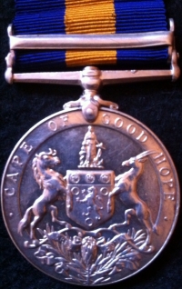 CAPE OF GOOF HOPE MEDAL (BECHUANALAND) To: 263. Pte.D.BARTON. CAPE POLICE .