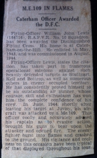 A RARE & UNUSUAL "ME 109 KILL" & D-DAY, DISTINGUISHED FLYING CROSS & I.G.S.(Burma 1930-32) AIRCREW EUROPE GROUP OF 7 To:184716. P/O W.J. LEWIS (Previously 6283192 Pte. W.J. LEWIS.THE BUFFS ) 