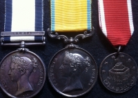 NAVAL GENERAL SERVICE MEDAL (SYRIA), BALTIC MEDAL & JEAN D'ACRE MEDAL.To: 