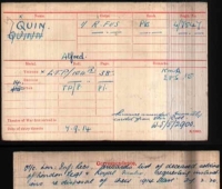 A VERY RARE & CURRENTLY TOPICAL "1st Day Battle of Gully Ravine" GALLIPOLI 1914 Star & Bar "Old Contemptible" Casualty. To: L/7547 Pte Alfred Quin. 1st & 2nd Royal Fusiliers. KILLED-IN-ACTION. 28th June 1915. 