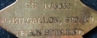 A Rare & Unusual "NELSON BATTALION" R.N.D. (Wounded at Gallipoli) 1914 Star & Bar Trio with Royal Fleet Reserve L.S.G.C. To: SS.106039. J KILGALLON.NELSON BTTN.  STO 1CL RND.