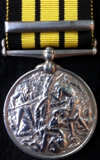An Interesting EAST & WEST AFRICA MEDAL ("WITU 1890") To: CHARLES HOSKING. H.M.S COSSACK. A Stoker From Torpoint, Cornwall. A troublesome sailor with time in the cells & 28 Days Hard Labour in Bodmin Jail, October 1893.