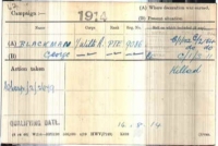 AN EARLY 1914 STAR & BAR CASUALTY TRIO. To: 9086. Pte G. BLACKMAN 1st WILTSHIRE REGT. KILLED-IN-ACTION 18th Oct