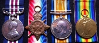 A UNIQUE MILITARY MEDAL & 1915 Star Casualty Trio to:
Pte-Sgt A.E.Moir, 23rd (Sport Bn) Royal Fus, later 2/Lt (Fighter Pilot) A.E.Moir. 65 Sqd,(Sopwith Camels) ROYAL FLYING CORPS & RAF. KILLED IN ACTION 26th OCT 1918