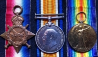 AN EMOTIVE "TWO BROTHERS" DOUBLE CASUALTY. 1914 Star & Bar Trio & Plaque / 1915 Star Trio & Plaque. To: 8126. H.G. RIGGS. 2/DEVON Rgt (KIA 27th Nov 1914) To: 11028. H.H. RIGGS. 9/DEVON Rgt (KIA  28th Aug 1915)