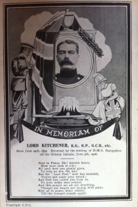 AN HISTORIC "ROYAL MARINE LIGHT INF" 1914-15 Trio, Plaque & Scroll. To: PO 13316. Pte.W.T. FARTHING. Lost off the ORKNEYS in MINING of HMS HAMPSHIRE taking LORD KITCHENER to RUSSIA.5th June 1916.