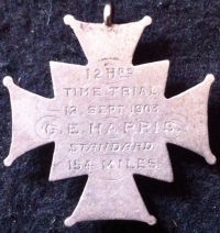 A Very Unusual Officer Casualty Pair & Plaque (& Bath Road Cycling Medal) To: 2/Lt G.E.HARRIS 6th West Kent
