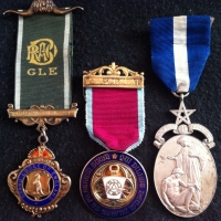 AN UNUSUAL SINGLE R.A.F. GENERAL SERVICE MEDAL (KURDISTAN).To: 437505. AC.2 A.O.SMALL. R.A.F.  With three silver hallmarked Buffalo Lodge Medals. With service papers. An Aircraft Hand from Bournemouth.