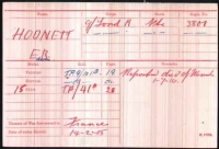  AN UNUSUAL 1st DAY of THE SOMME 1914-15 CASUALTY TRIO. To: 3801 Rfmn E.R. HODNETT 1st/9th LONDON Regt  (QUEEN VICTORIA