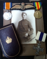 A Superb & Rare R.F.C./ R.A.F. "FLYING CIRCUS (TWO KILLS) COMBAT " Immediate MILITARY CROSS. With original signed photograph. To: 2/Lt O.C.BRIDGEMAN. A 5 kills 