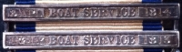 AN IMPORTANT NAVAL GENERAL SERVICE MEDAL. TWO CLASPS for \"THE AMERICAN WAR of 1812\" [Ap & May] BOAT SERVICE [1813] & [8th APRIL] BOAT SERVICE [1814] To: Midshipman, F. L\