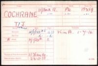 AN EXTREMELY RARE  "FIRST DAY OF THE SOMME" (CASUALTY) 1914-15 TRIO. To: 15359 L/Cpl T J Cochrane, 11th Border Regiment (The Lonsdale Pals) KILLED IN ACTION 1st JULY 1916 at THIEPVAL.