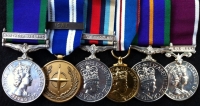 A DESIRABLE G.S.M. (NORTHERN IRELAND), UN. I.S.A.F, AFGHANISTAN MEDAL & Clasp, JUBILEE 2002, ACCUMULATED SERVICE, with  REGULAR ARMY L.S.G.C. Group of 6 To: Sgt, Argyle & Sutherland Highlanders, (5) SCOTS.