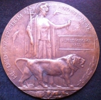 A SCARCE MILITARY MEDAL & 1914-15 TRIO, with PLAQUE. To: 19180 Pte-Sgt A.G. HALL,"B" Coy, 2nd BEDFORDSHIRE REGT. Posthumous award for the attack on RONSSOY village. 18th/20th September 1918.
