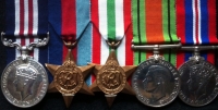 THE IMMEDIATE "MURDER MOUNTAIN" MILITARY MEDAL group of five. To:  2618923 F. Smith. 6th Grenadier Guards. For "Great Courage and Endurance" at The Battle of Monte Camino 8-9th November 1943