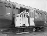 A RARE 1914-15 TRIO TO A FEMALE STAFF NURSE & SISTER.
To: Staff Nurse & Sister Ellen Myra Cann (nee Langdale)  "TERRITORIAL FORCE NURSING SERVICE" 56 Casualty Clearing Station, France. 15.9.16 - 18.2.17.
