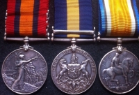 A VERY SCARCE & INTERESTING COLONIAL SOUTH AFRICAN 
VICTORIAN & WW1 GROUP OF THREE. Q.S.A. (CAPE CYCLISTS) CAPE OF GOOD HOPE MEDAL (DYMES RIFLES)  & WAR MEDAL 1914-18 (MEDICAL CORPS)
