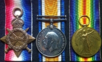 A HIGHLY DESIRABLE "1st Day of The Somme" 1914-15 Star "MANCHESTER PALS" Casualty Trio.19390. Pte. J. GERAGHTY.
(6th City Pals) 21/Bn MANCHESTER REGT / "D" Coy / 15th Plt.
KILLED IN ACTION 1st JULY 1916. MAMETZ .