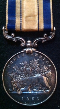 A SCARCE SOUTH AFRICA (3rd Kaffir War) Medal 1835-53.
To: 53. Pte HENRY HAMMOND. 2nd (The Queen