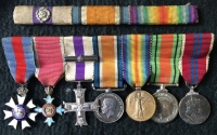 A Superb C.M.G. & C.B.E  with "Double Battle Citation" (3rd Ypres) Military Cross & Bar. WW1 Pair, Defence & Coronation Medal 1953. Pte - 2/Lt T.W. DEEVES. 1/15th London