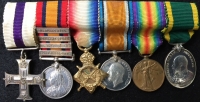 AN EXCELLENT SELECTION OF SERIOUSLY HIGH QUALITY MINIATURE GALLANTRY & CAMPAIGN MEDAL GROUPS.  All groups are original and are composed of contemporary medals some of which are very scarce indeed.