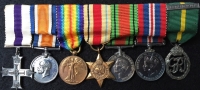 AN EXCELLENT SELECTION OF SERIOUSLY HIGH QUALITY MINIATURE GALLANTRY & CAMPAIGN MEDAL GROUPS.  All groups are original and are composed of contemporary medals some of which are very scarce indeed.
