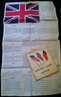 AN INCREDIBLE R.A.F. "LANCASTER-BATTLE OF BERLIN" BOMB AIMER TRIO. UNIQUE 34 SORTIE ILLUSTRATED WAR DIARY, LOG BOOK & MASS of PAPERS. U.K. PASSPORT 1939 WITH NAZI (Swastica) VISA STAMP. (Part 2) 